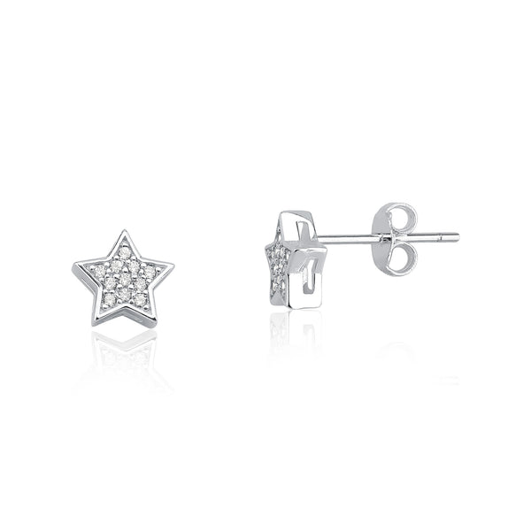Brinco De Prata Estrela